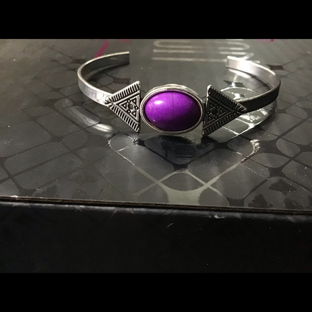 Apache Trail Paparazzi purple cuff style bracelet